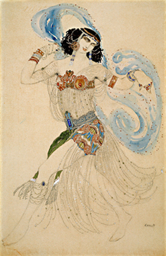 Л.С.Бакст. Саломея. Эскиз костюма к пьесе О.Уайльда "Саломея". 1908